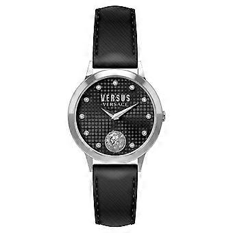 Versus by Versace Women's Watch Wristwatch Beach Bench Crystal VSP571021 Leather