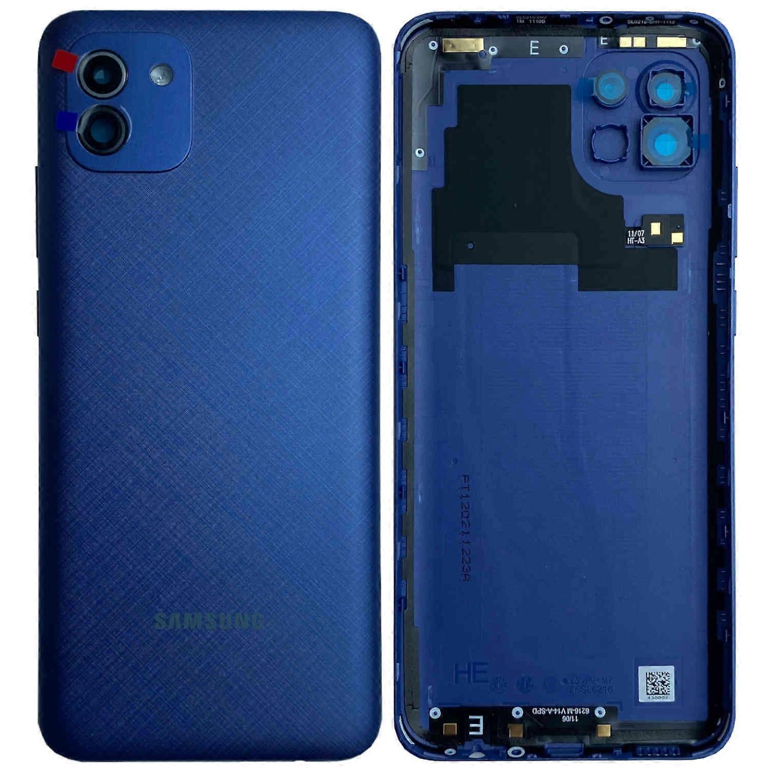 Battery Cover Back Cover Battery Compartment Cover for Samsung Galaxy A03 GH81-21663A Blue