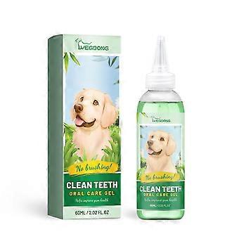 Yegbong Pet Fresh Breath Tandenreinigingsgel voor Honden en Katten, Verwijdert Geurtjes uit de Mond.