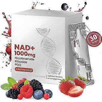 26#NAD+ 1000mg Berry Flavor Nutrition Drinks Mix for Skin Aging Support 30 Sticks
