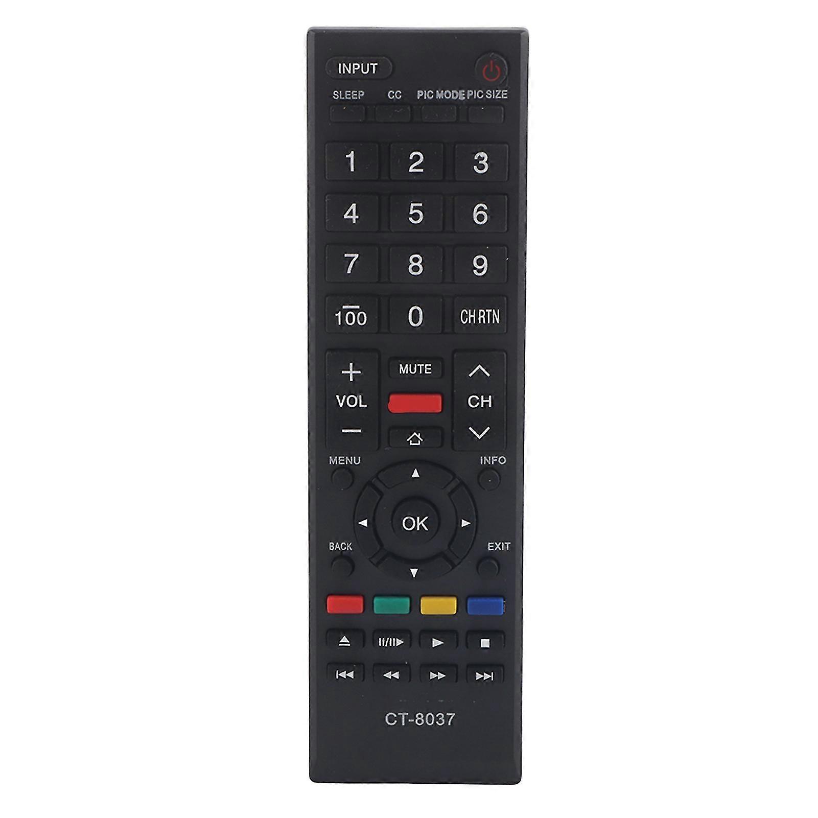 Ct-8037 multifunctional tv replacement remote control for toshiba controller [MI]