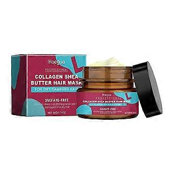 Keratin-Haarmaske zur Tiefenpflege und Stärkung von Kollagen und Sheabutter Reparaturbehandlung für trockenes, geschädigtes und coloriertes Haar | Schneller Absor
