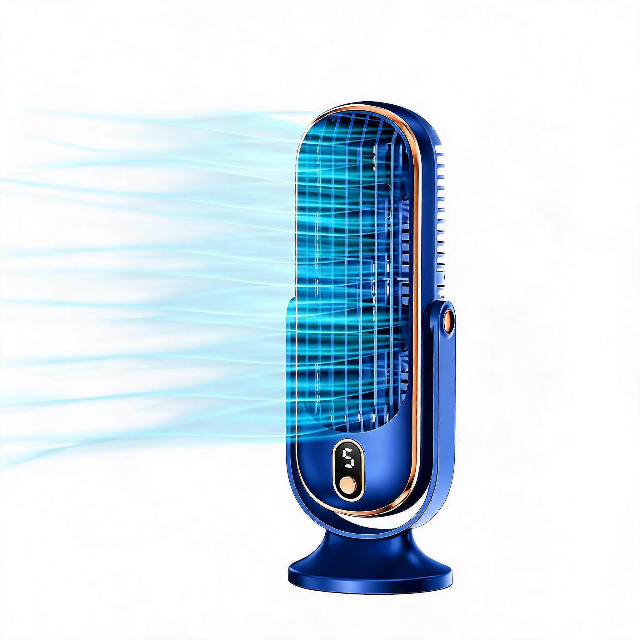 Mini rechargeable air conditioning fan, five speed adjustable