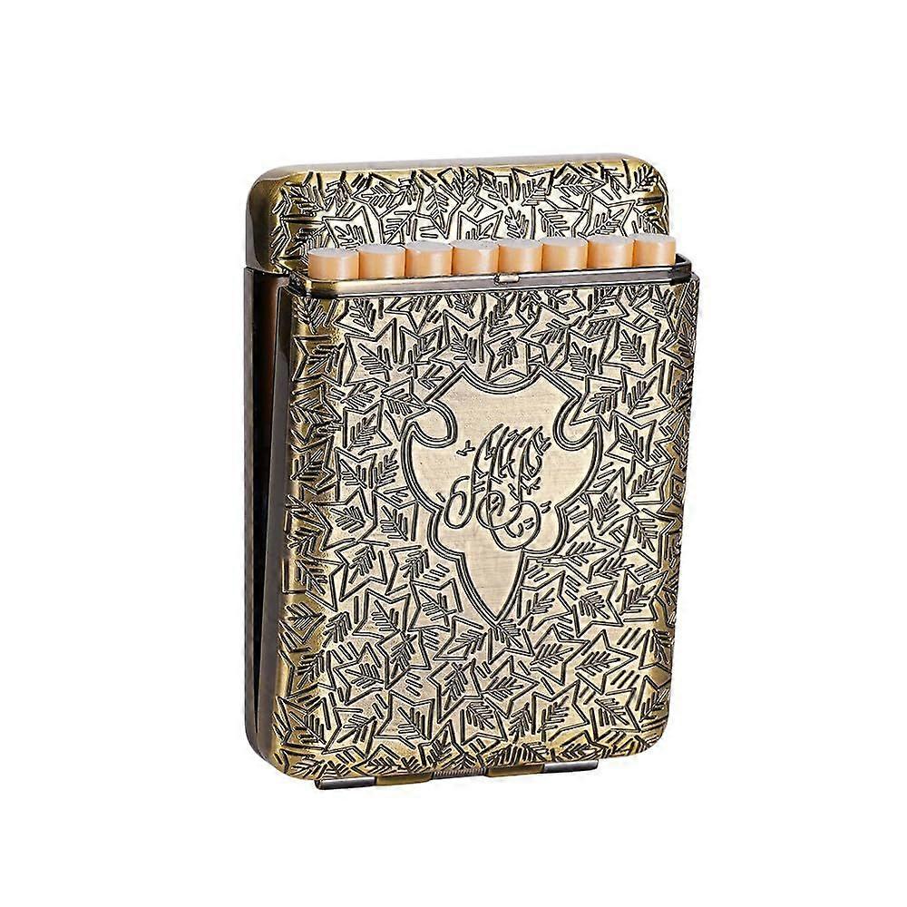 Retro Metal Cigarette Case for King Size Cigarettes