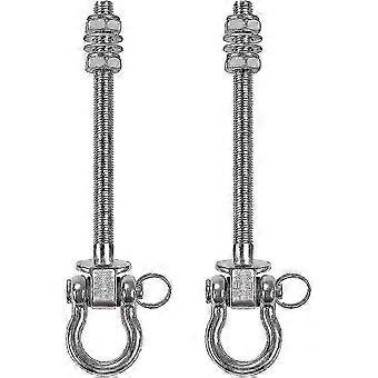 Heavy Duty Swing Hangers (Set of 2) - 800kg Capacity Stainless Steel for Gym & Outdoor Use