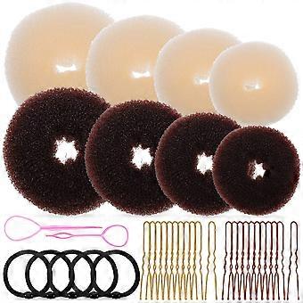 1 Set Hair Bun Maker Donut Bun Maker Hair Bun Accessoires Vrouwen Kapsel Tools