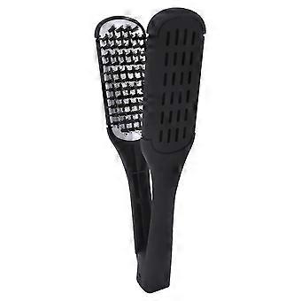 Hair Straightening Brush with Anti-Slip Grip, Quick Styling Comb for Travel and Salon