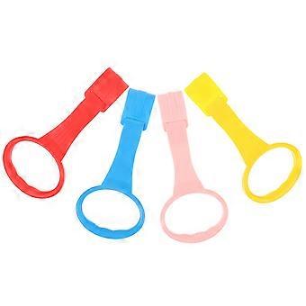 4stk Baby Pull Ringe Nyfødt Vugge Hængende Ringe Nursery Baby Tremmeseng Ringe Toddler Walking Assist Værktøjer