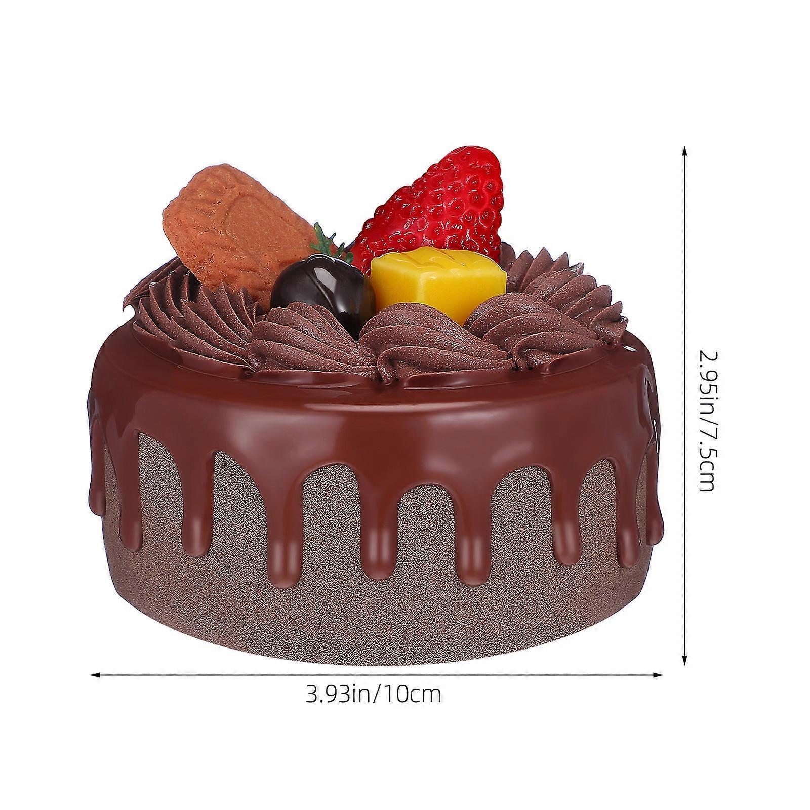 Artificial Cake Model Simulation Cake for Decoration Chocolate PVC Prop