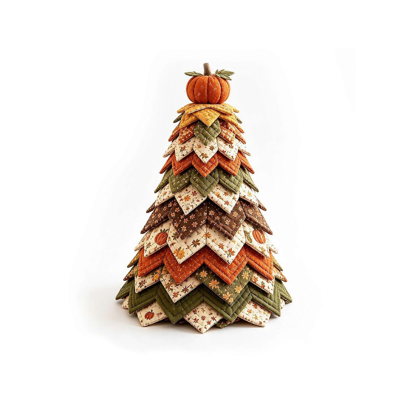 Christmas Tree Quilt Set  Pumpkin Patch Holiday Decor
