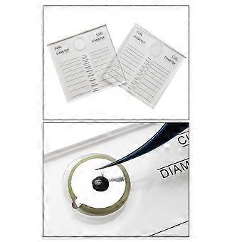 Eyelash Holder Acrylic Double Side for Eyelash Extension Grafting Scale Plate