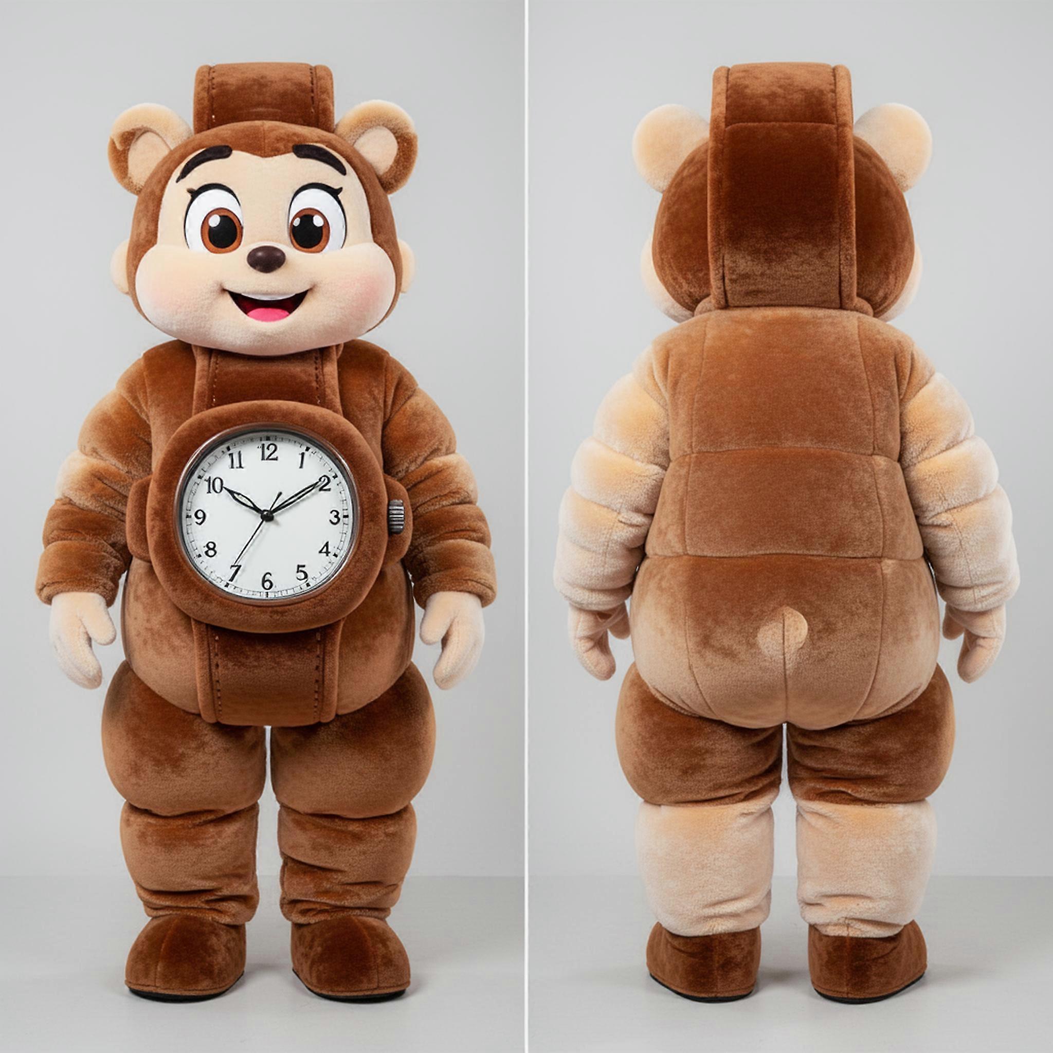 MASTICOT Brown Rounded Wrist Watch Mascot