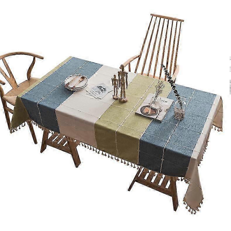 Cotton Linen Easy Care Tablecloth