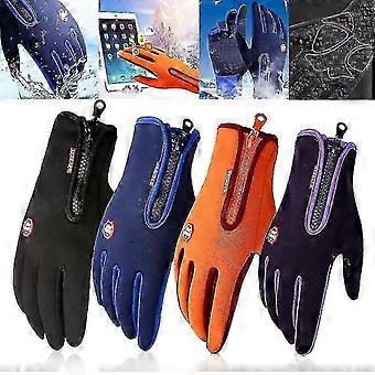 Touch Screen Winter Gloves Full Finger Windstopper Waterproof Nylon Riding Ski Motorcycle Gloves for Adults