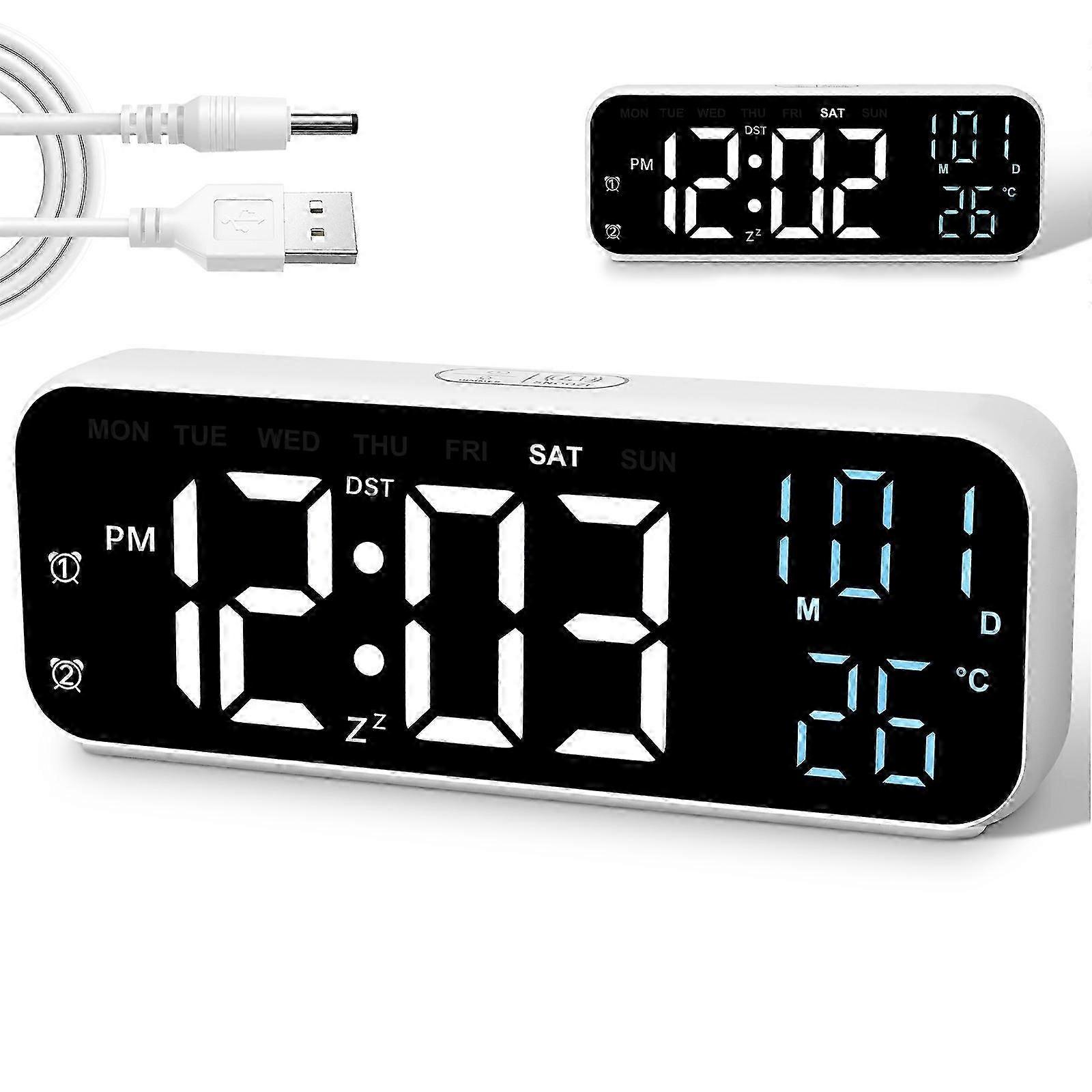 Blue LED Countdown Timer White