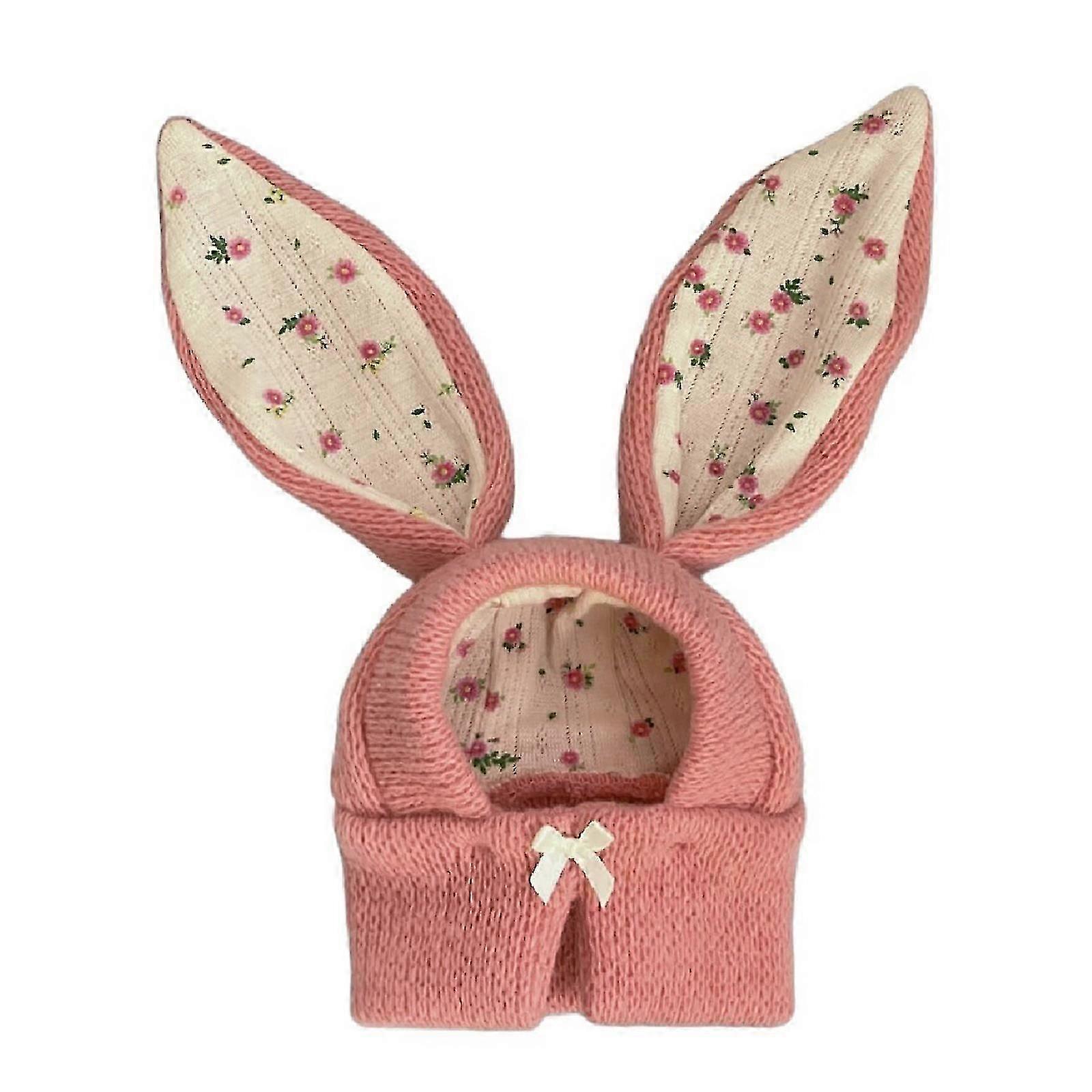 Knit Rabbit Ears Hat Pet Size S