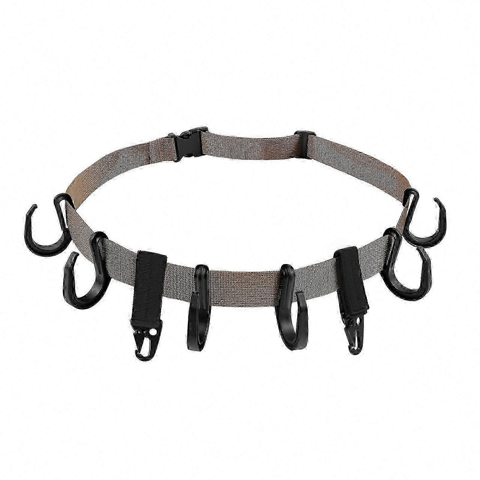 Quick-Connect Tree Stand Strap with Multi-Position Hooks