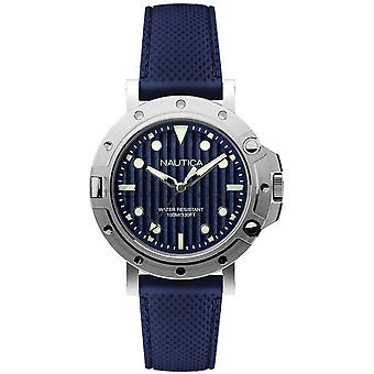 Nautica nst 800 gent's Quartz Analog Man Watch with NAD12547G Rubber Bracelet