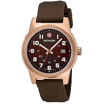 Wenger field classic Swiss Quartz Analog Man Watch with Silicone Bracelet 01.0441.112