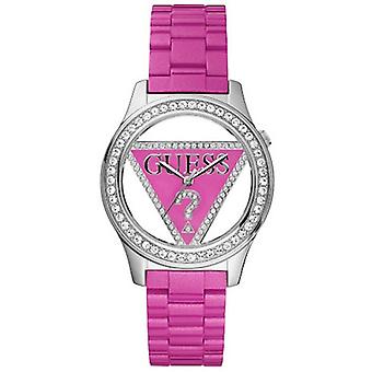 Guess cor.lila s10 quartz analog watch with W95105L4 Rubber bracelet