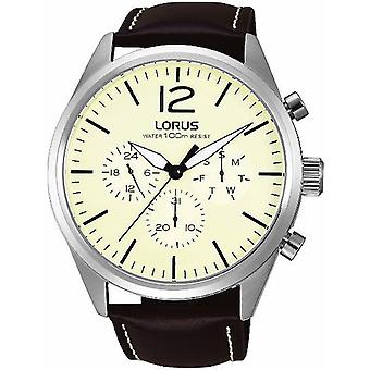 Lorus Sports Man Watch for Men Analog Quartz With Cowhide Bracelet RX409AX9