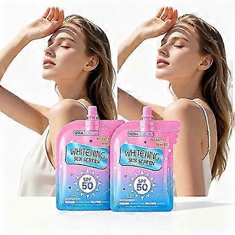 1/2/3 stuks zonnebrandcrème SPF 50, voedende UV-beschermende crème met ceramiden en centella, niet-vette dagelijkse zonnebrandcrème in een handig reisetui van 100 ml