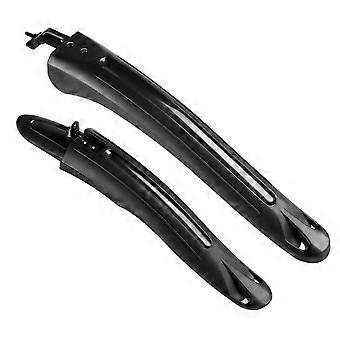 Conjunto de para-lamas para mountain bike MTB de 26 a 29 polegadas, universal, com fixação por parafuso, extensão alargada, protetor contra respingos de água e sujeira.