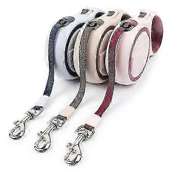 2025 Pet, automatic Traction Rope Telescopic Double Color Rope Pet Supplies_HP