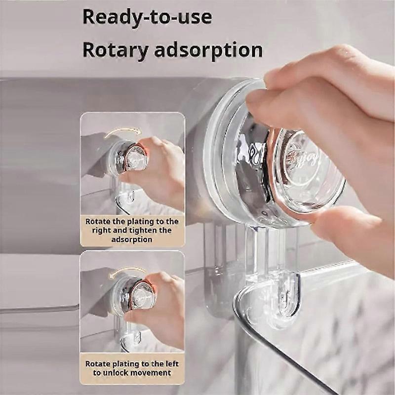 Bright Glacier Pattern Suction Cup Shelf Suction Shower Shelves Suction