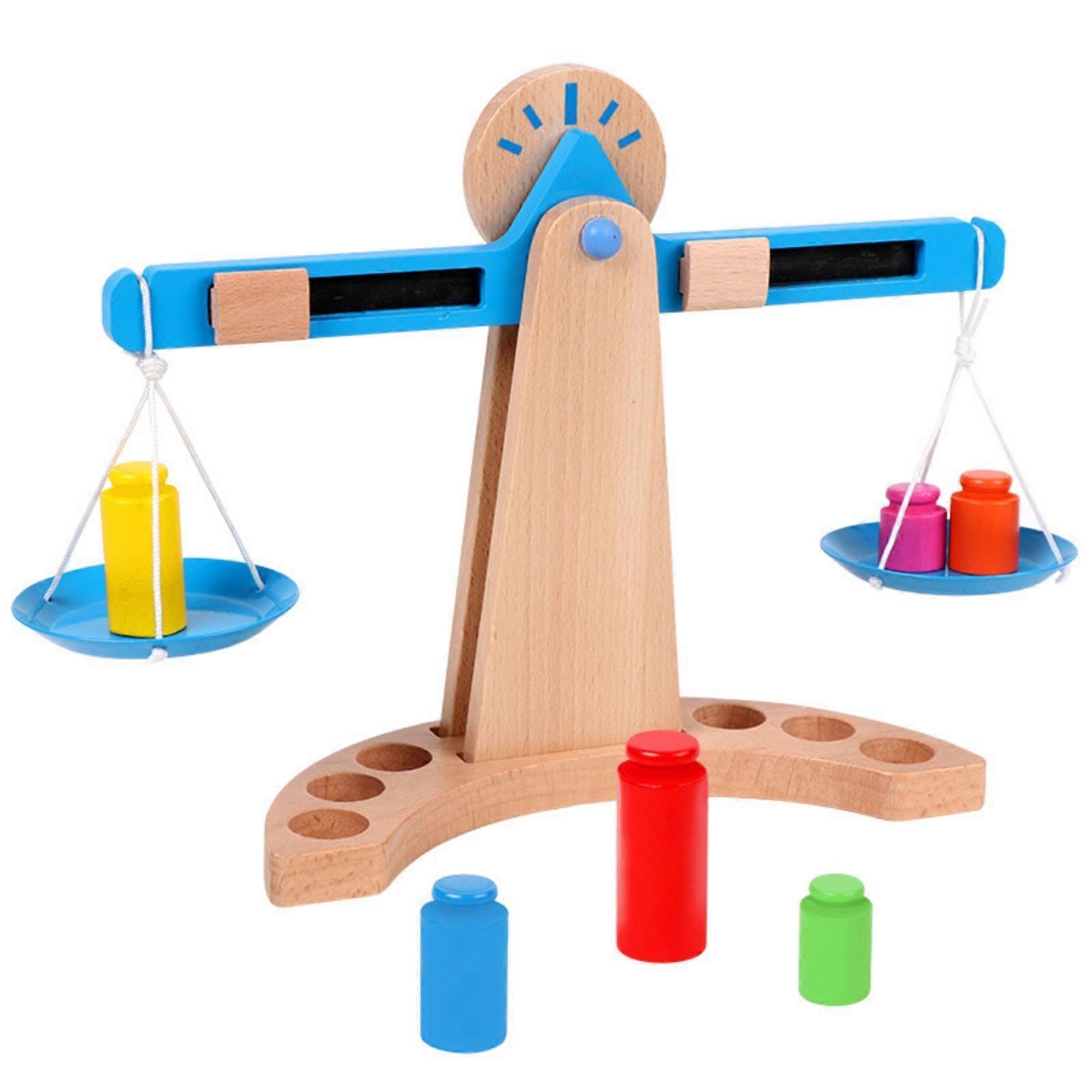 Educational Balance Scale with Sliders Stem for Home Play, Physics Experiments