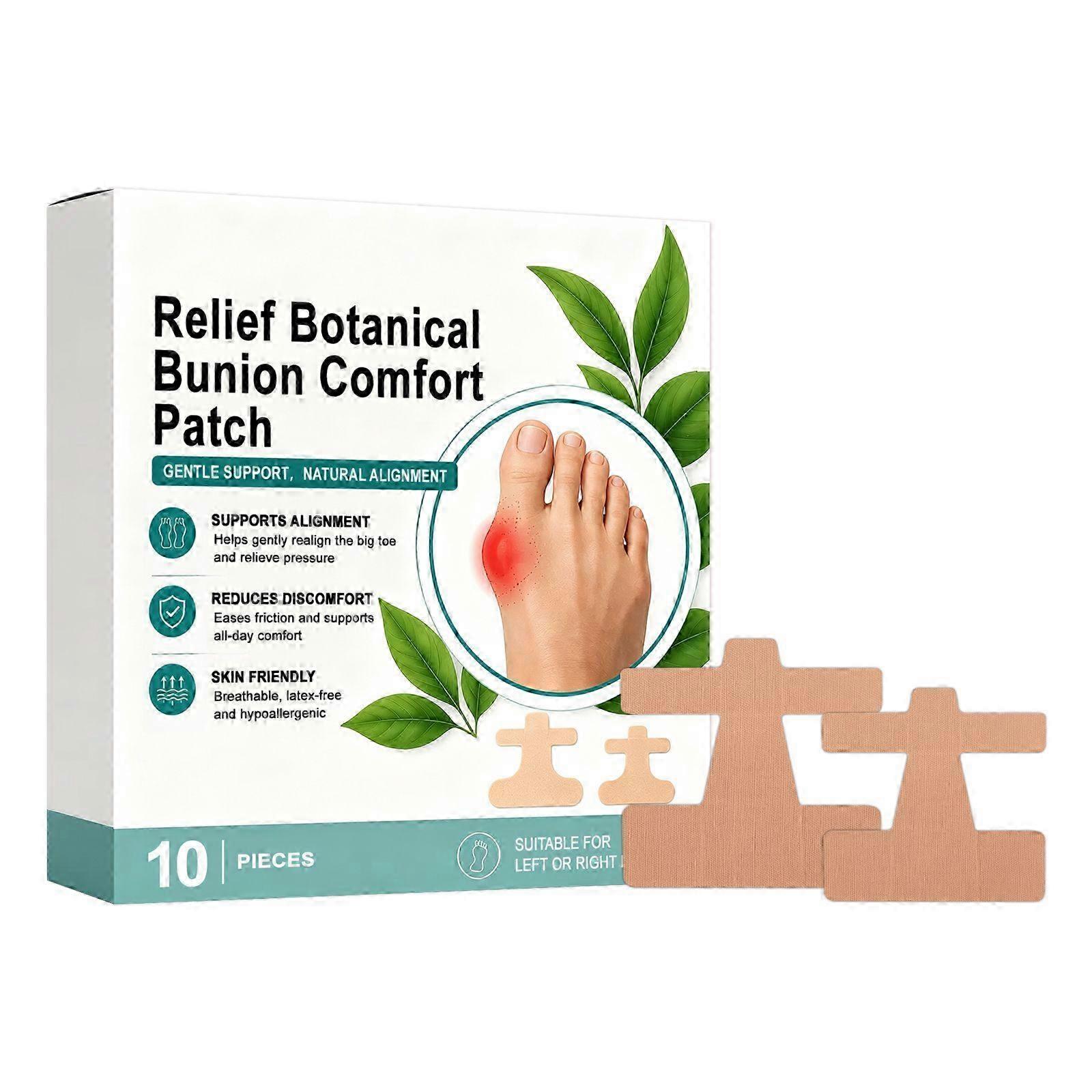 Foot Thumb Support Patch Plant Extract Essence Soft Elastic Cushioning Protective Lightweight Breathable Support Patch