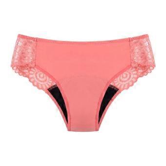 Europäische und amerikanische Damenunterwäsche aus Spitze, mittelhoch geschnitten, mit vier Schichten, wasserdicht, ohne Bedarf an Damenbinden, waschbar, für die Menstruation.