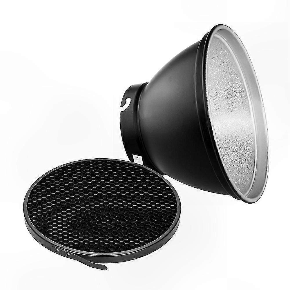 210mm Studio Reflector Diffuser with Honeycomb Grid for Mount Strobe Flash Speedlite Portrait Lighting