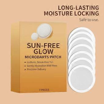 7/14/21PCS Microdart Self-Tan Patch Lightweight Adhesive Sunless Tanning Sticker For Smooth Uniform Body Tan_msc