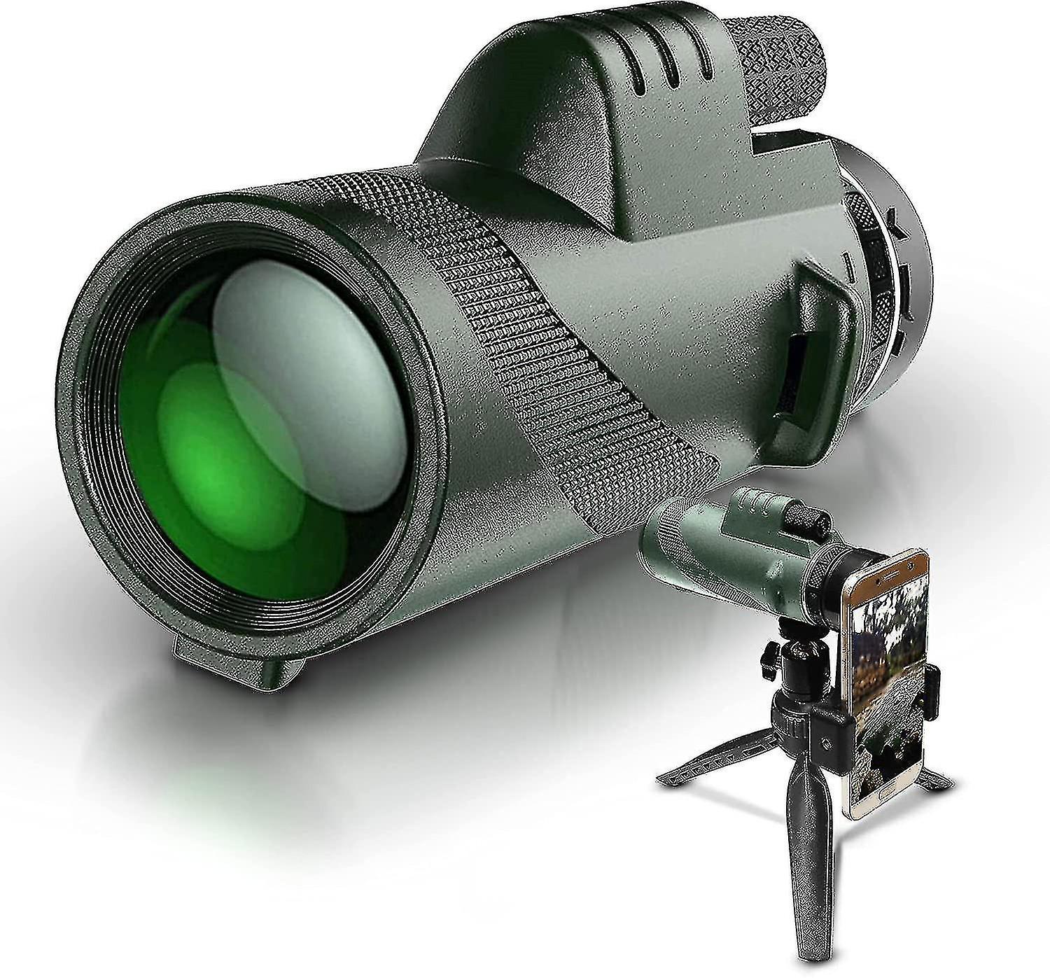 12x50 High Definition Monocular Telescope With Smartphone Holder &