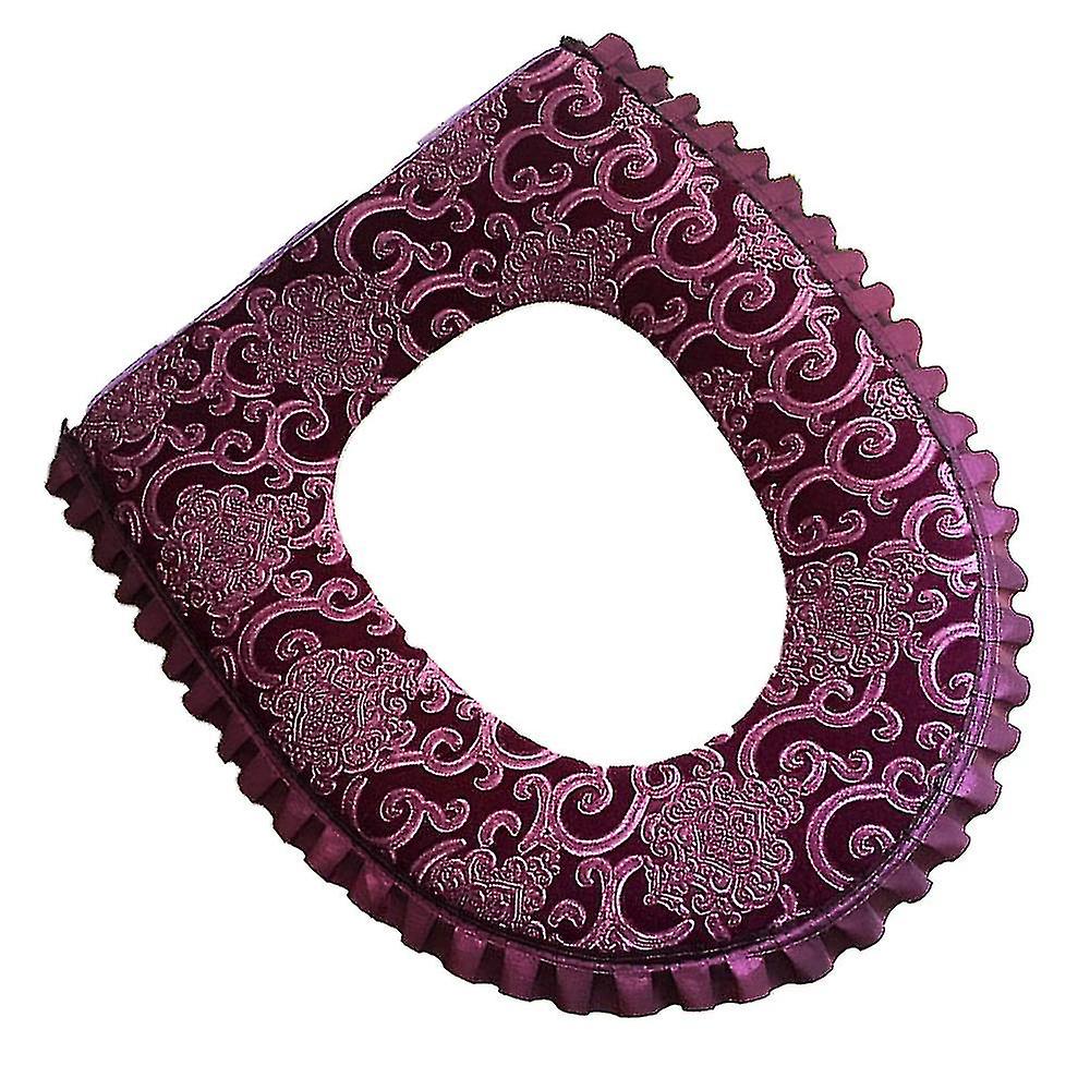 Varmt vaskbart toalettsete med zippurple