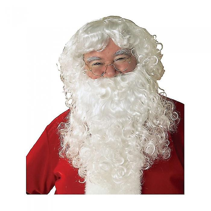 ブリストルノベルティメンズクラシックサンタクロースひげ&かつらセット