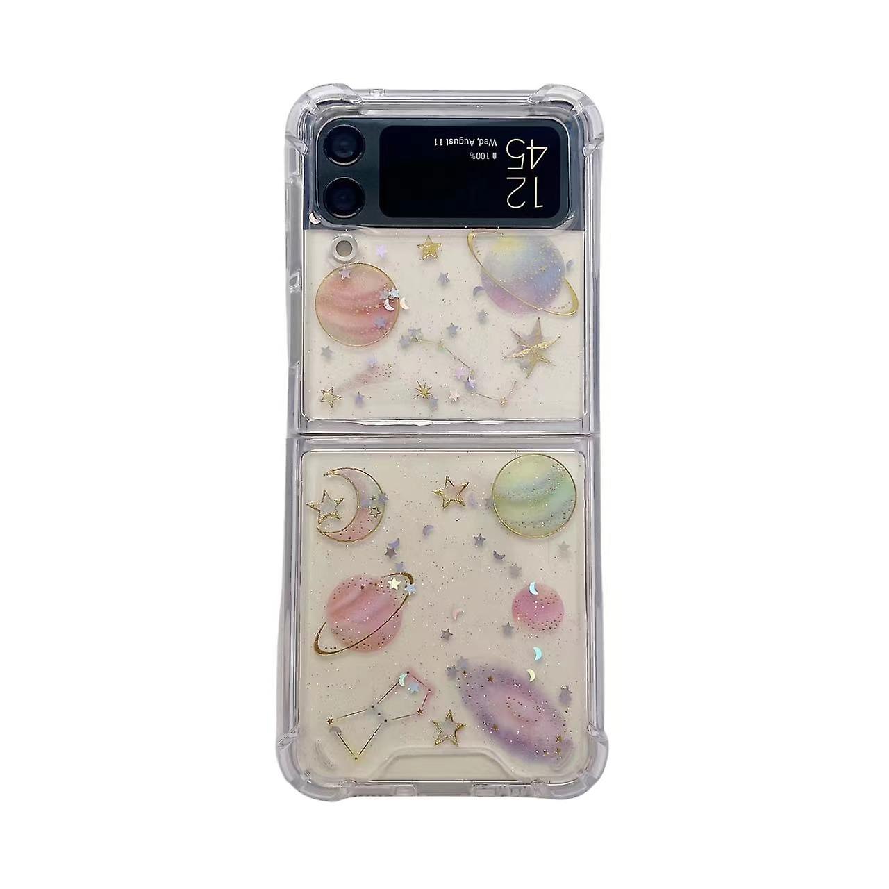 Cosmic Sky Epoxy TPU Phone Case For Samsung Galaxy Z Flip4