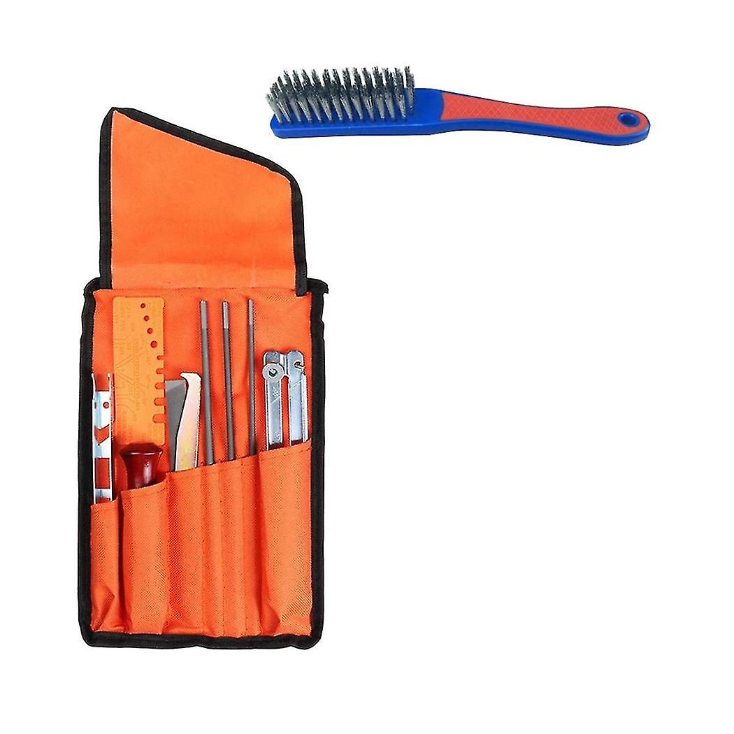 Chainsaw Sharpening Kit 10 Pieces Saw Chains Files Set Universal Chainsaw File Set File Kit For Sha