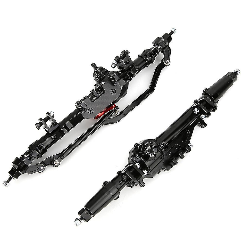 Rc Front Rear Axle Replacement Parts Fit For Axial Wraith Rr10 1/10 Rc Climbing Carblack