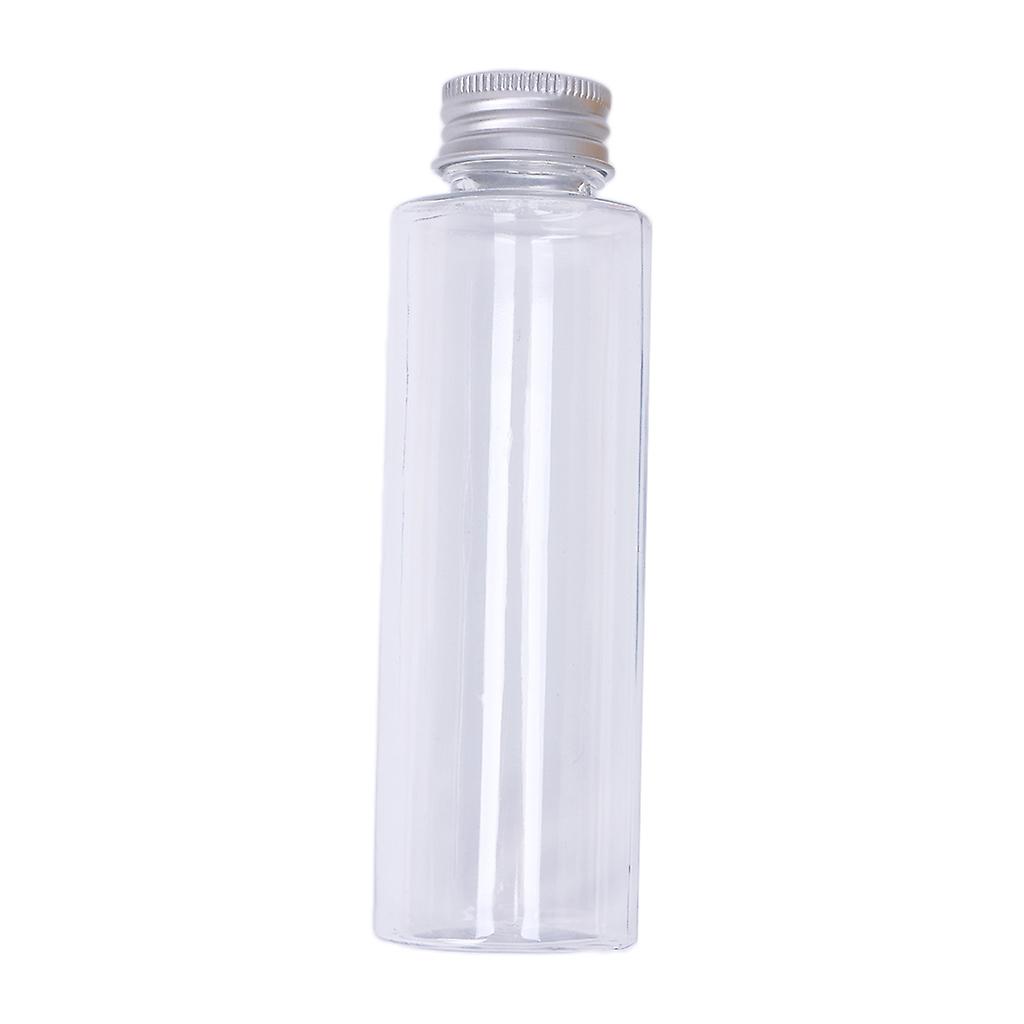 Plastic Travel Empty Jars Bottle Makeup Liquid Sample Container Aluminum Cap 100