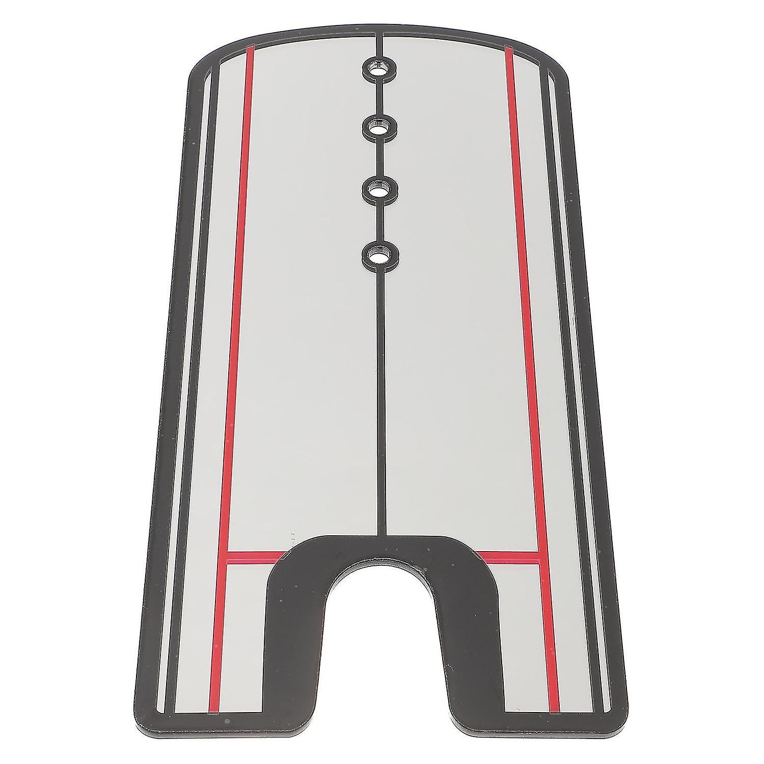 1pc Putting Alignment Mirror Putt Swing Alignment Trainer Mirror Putting Aid