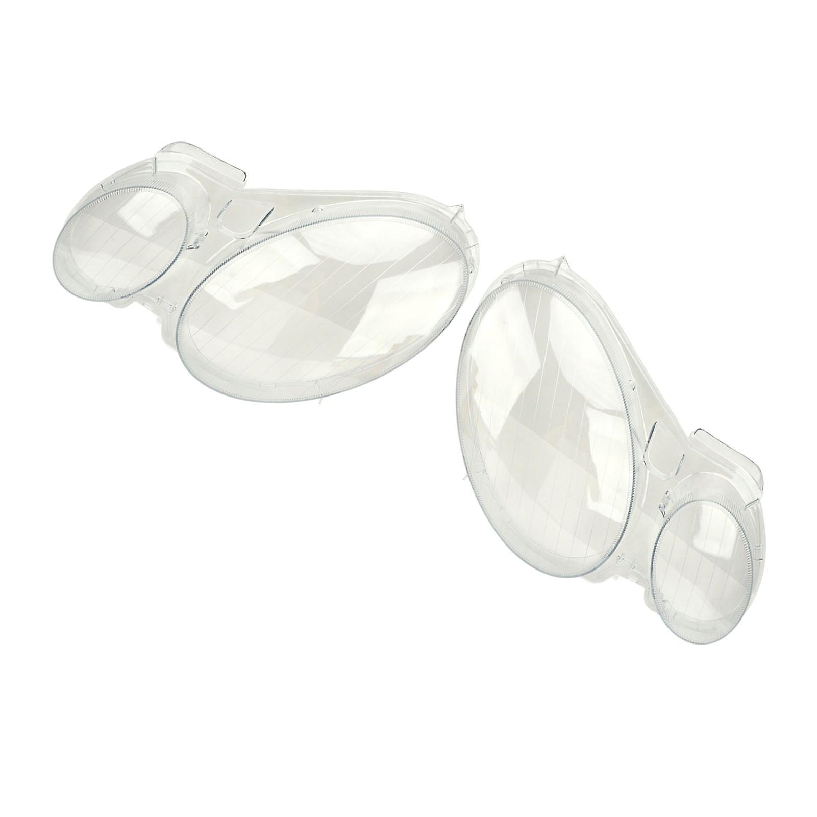 Headlight Lampshade Plastic 1 Pair Improve Lighting Effect Car Headlight Lens Cover For E Class E350 E500 E550 2002 To 2008