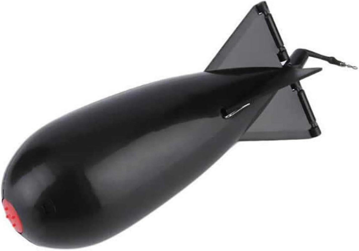 Feeders Fiskeri Spomb Rocket Form Fiskefodere Float Bait Holder Tackle Værktøj (sort S)