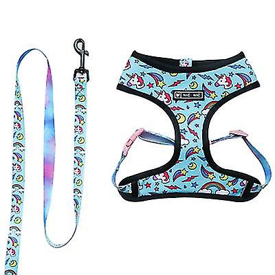 Xl Blue Leash + Outing Breathable Chest Strap ,for Small And Medium-sized Dogs Az19081