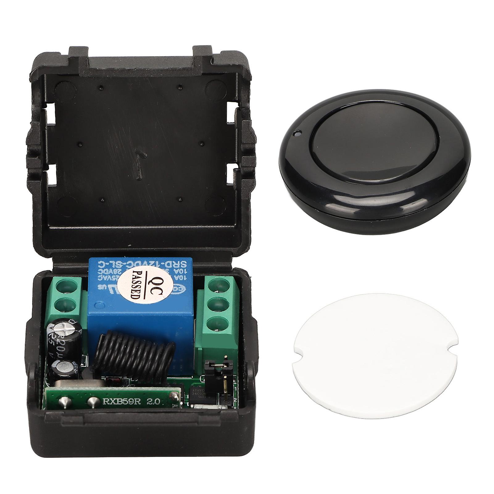 12V Remote Control Relay Switch Single Way Wireless for Access Control Lighting Systems Easy Installation