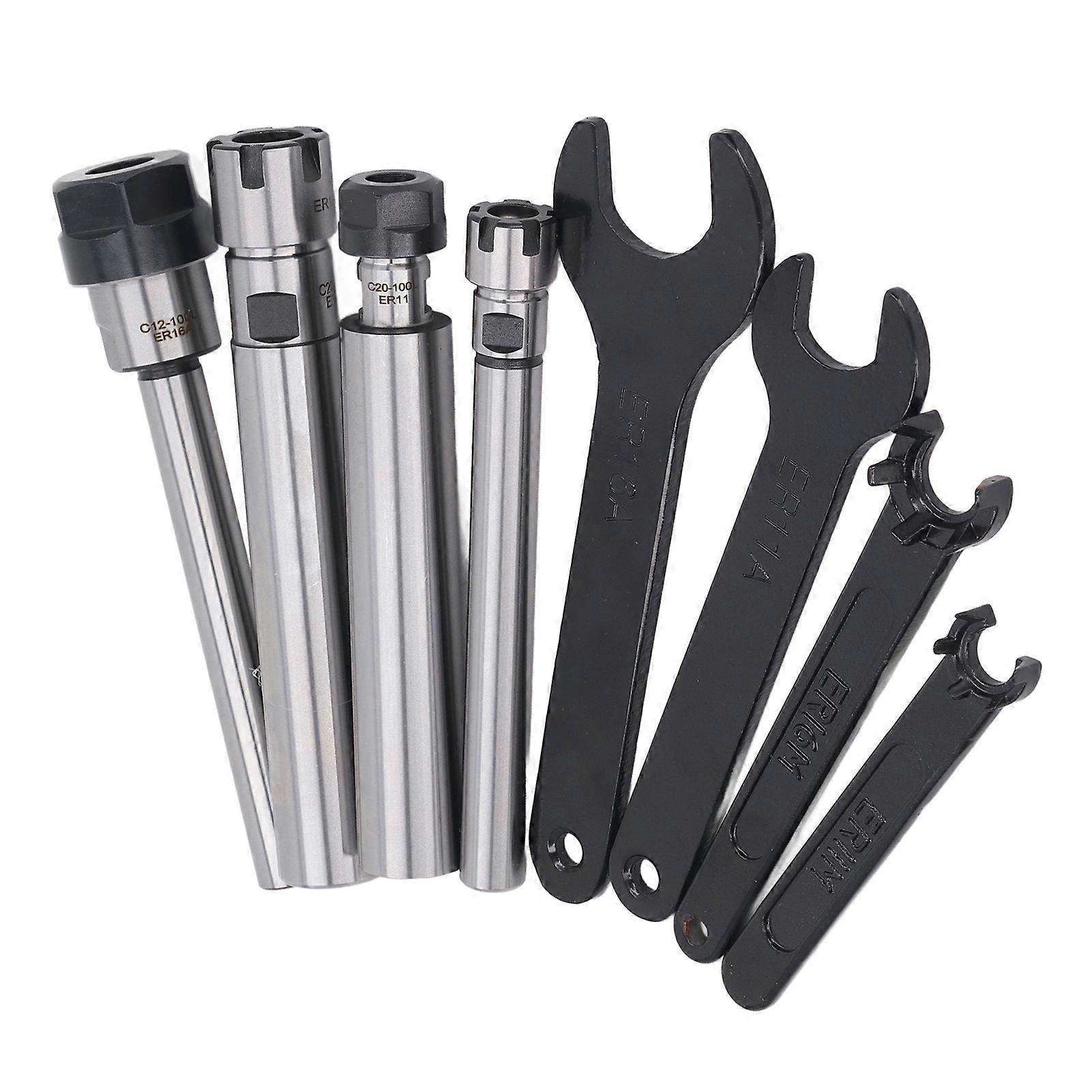 Collet Chuck Extension Rod Cemented Carbide Clear Thread Wear Resistant Collet Chuck Extension Shank for CNC Processing