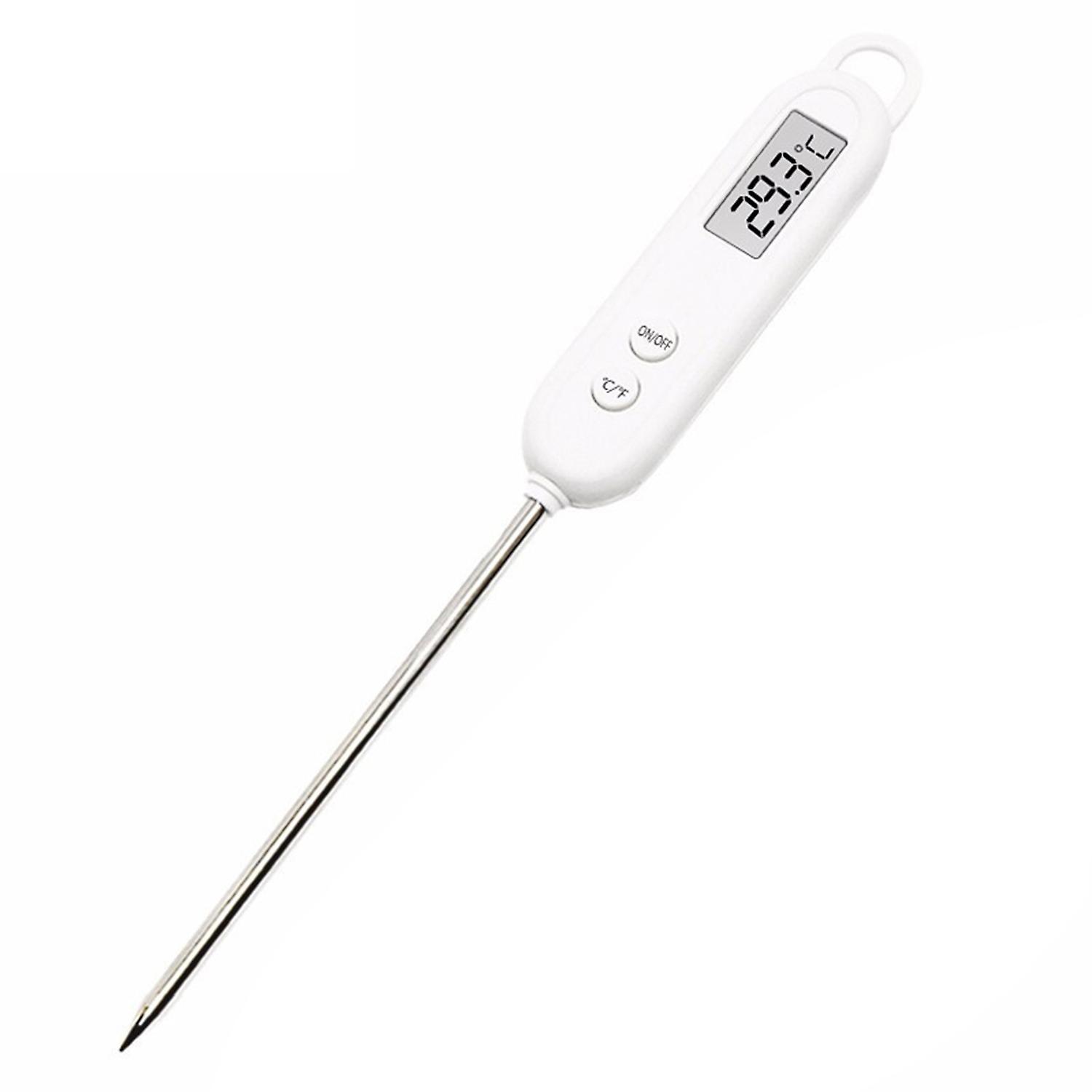 Cooking Thermometer LCD Screen Instant Read Stainless Steel Digital Temperature Sensor for Kitchen
