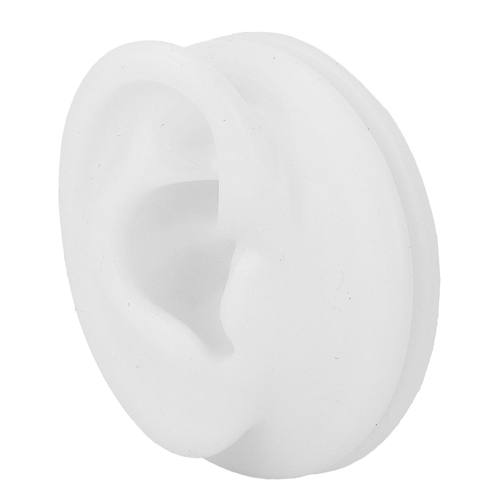 Silicone Right Ear Acupuncture Practice Model Translucent Display