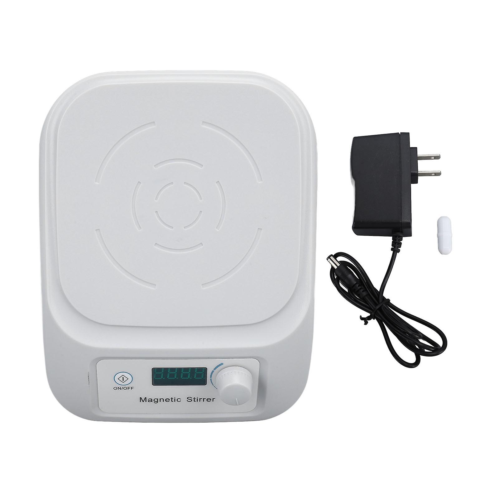 Mini Digital Magnetic Stirrer Adjustable Speed Strong Magnetic Force 10-2000ML Capacity for Kitchen Bar Laboratory Use 100-240V US Plug Electric Mixe